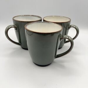 Sango Concepts Avocado Coffee Mugs 4in Discontinued Set of 3
